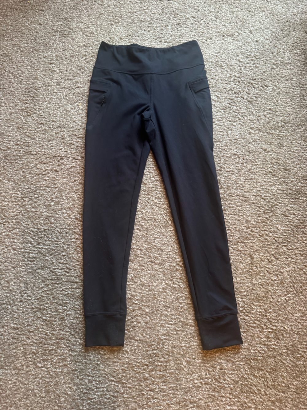 Zella Live In High Waist Pocket Joggers Black Fleece Lined